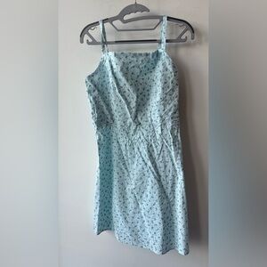 Million Colors Blue Floral Smocked Sundress P2P 16. 210